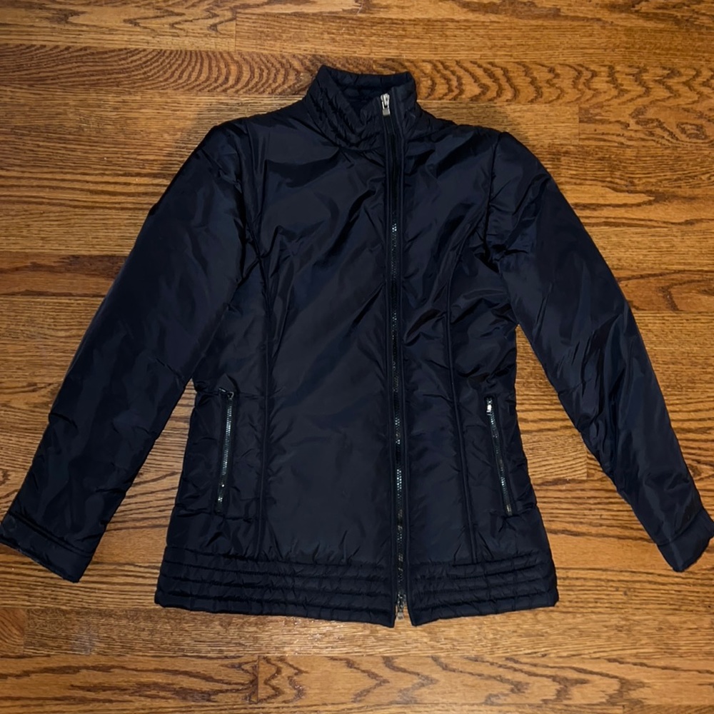 Kenneth Cole Reaction asymmetrical zip coat
